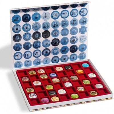 Étui à capsules de champagne Leuchtturm 48 Ports Carrés - Publicité Étui à capsules de champagne Leuchtturm 48 Ports Carrés - Publicité