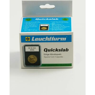 Capsules à pièces carrées Leuchtturm de qualité premium - 21mm - Publicité Capsules à pièces carrées Leuchtturm de qualité premium - 21mm - Publicité
