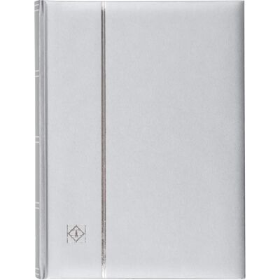 Leuchtturm Cahier A4 en Simili Cuir - 64 Pages Blanches - Argent - Publicité Leuchtturm Cahier A4 en Simili Cuir - 64 Pages Blanches - Argent - Publicité