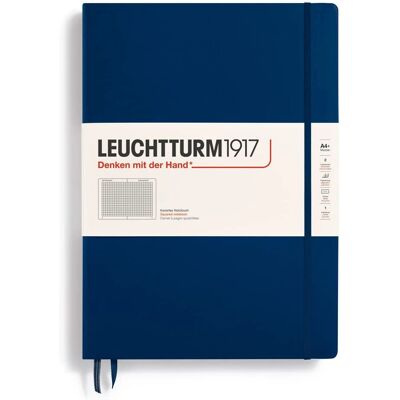LEUCHTTURM1917 Leuchtturm Hochwertiges HC Master Classic Nummerierte Seiten Quadratisches Notizbuch Marine LEUCHTTURM1917 Leuchtturm Hochwertiges HC Master Classic Nummerierte Seiten Quadratisches Notizbuch Marine