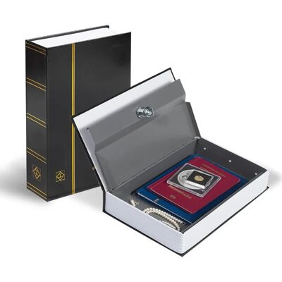 Leuchtturm Buch-Tresor - Diskreter Stahl-Schloss-Safe für Wertgegenstände Leuchtturm Buch-Tresor - Diskreter Stahl-Schloss-Safe für Wertgegenstände