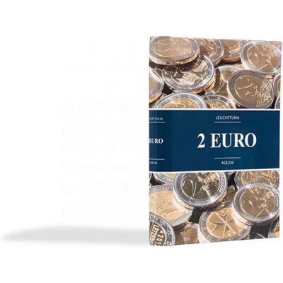 Album de pièces Leuchtturm 2 EURO - 48 monnaies - Publicité Album de pièces Leuchtturm 2 EURO - 48 monnaies - Publicité