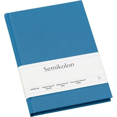 Notatnik Semikolon A5 - Kropki, Niebieski - Notatnik Notatnik Semikolon A5 - Kropki, Niebieski - Notatnik