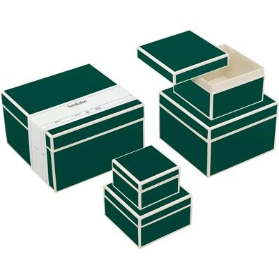 Ensemble de 5 Boîtes Cadeaux Forêt Semikolon - Design Écologique Naturel - Publicité Ensemble de 5 Boîtes Cadeaux Forêt Semikolon - Design Écologique Naturel - Publicité