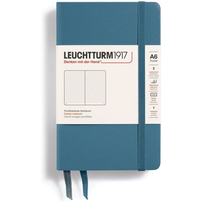 Taccuino con copertina rigida Leuchtturm1917 A6 - Blu Pietra Taccuino con copertina rigida Leuchtturm1917 A6 - Blu Pietra