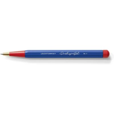 Leuchtturm Stylo de Haute Qualité Bauhaus - Bleu Royal/Rouge - Publicité Leuchtturm Stylo de Haute Qualité Bauhaus - Bleu Royal/Rouge - Publicité