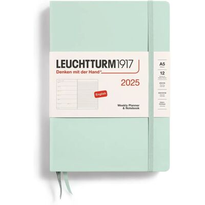 Leuchtturm 1917 Agenda 2025 - Veckoplaner A5 Mintgrön Leuchtturm 1917 Agenda 2025 - Veckoplaner A5 Mintgrön