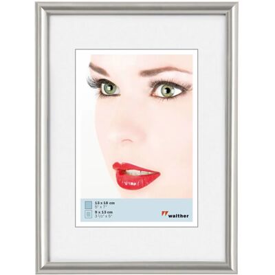 Cadre photo argenté Walther 9x13cm - Cadre photo - Publicité Cadre photo argenté Walther 9x13cm - Cadre photo - Publicité