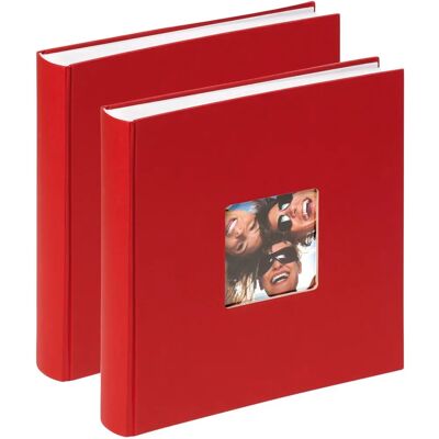 Walther Design Walther Fun Album - 2er Pack, 30x30cm, Rot - Fotoalbum Walther Design Walther Fun Album - 2er Pack, 30x30cm, Rot - Fotoalbum