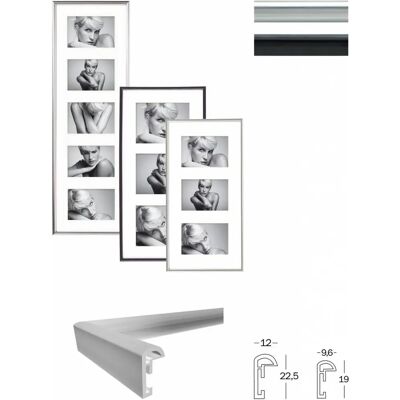 Marco de Galería Walther Design KW315S - Marco para 3 fotos 10x15 cm Blanco Marco de Galería Walther Design KW315S - Marco para 3 fotos 10x15 cm Blanco