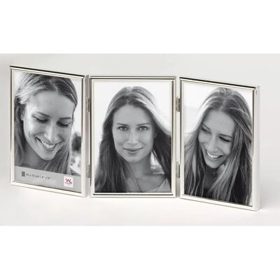 Walther Design WD338S Zilveren Drievoudige Fotolijst Walther Design WD338S Zilveren Drievoudige Fotolijst