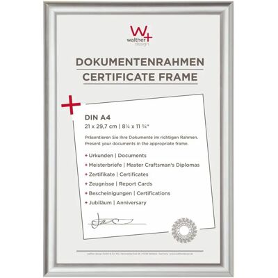 Walther Design KP130S Silver Picture Frame - Single A4 Walther Design KP130S Silver Picture Frame - Single A4