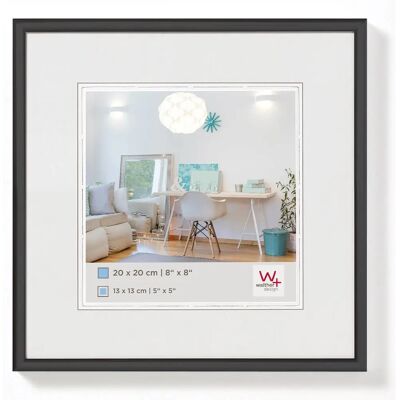 Walther Design KV220B Schwarzer Bilderrahmen - 20x20cm - Wandmontage Walther Design KV220B Schwarzer Bilderrahmen - 20x20cm - Wandmontage