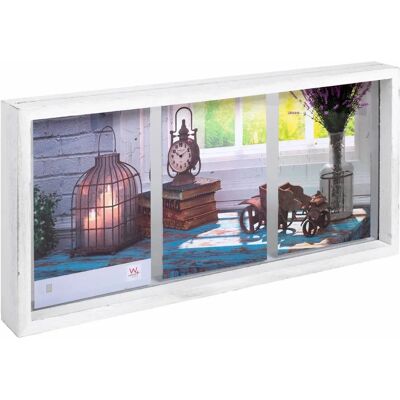 Cadre d'image Walther Design SL315W - Cadre de galerie rustique 3x10x15cm Blanc Cadre d'image Walther Design SL315W - Cadre de galerie rustique 3x10x15cm Blanc