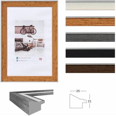 Walther Design Walnoot Fotolijst 13x18cm Walther Design Walnoot Fotolijst 13x18cm