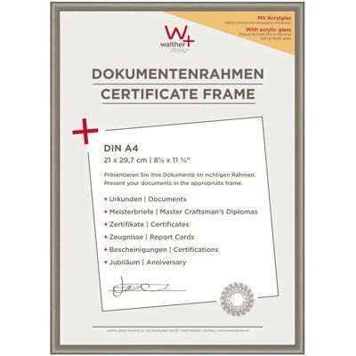 Walther Stål A4 Bilderram - Elegant väggdekoration Walther Stål A4 Bilderram - Elegant väggdekoration