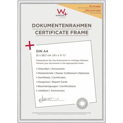 Walther Design KVX130S - 21x29.7cm Silver Photo Frame Walther Design KVX130S - 21x29.7cm Silver Photo Frame