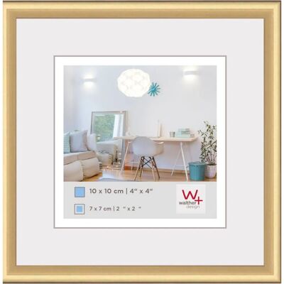 Walther Design KV010G Gold Bilderrahmen - 10x10cm - Modern Elegant Walther Design KV010G Gold Bilderrahmen - 10x10cm - Modern Elegant