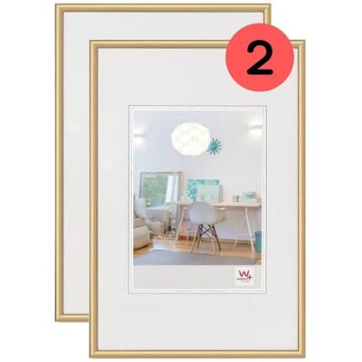 Walther Design KV045GD - Set di Cornici Dorate - Cornice Fotografica Walther Design KV045GD - Set di Cornici Dorate - Cornice Fotografica