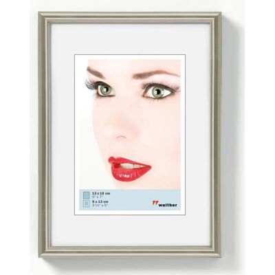 Cadre photo Walther en acier 13x18 cm - Plastique et Acier Cadre photo Walther en acier 13x18 cm - Plastique et Acier
