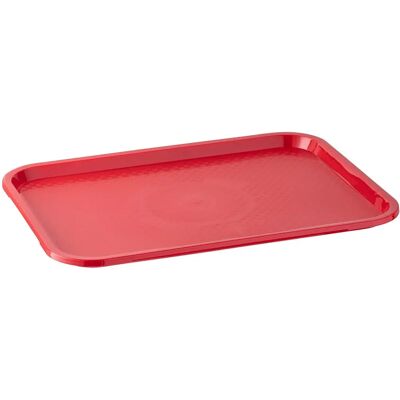 Assiette de service rouge APS - 41 x 30,5 cm - Incassable et empilable Assiette de service rouge APS - 41 x 30,5 cm - Incassable et empilable