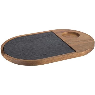 Vassoio da Ristorazione APS - Acacia e Ardesia - 28x17,5cm Vassoio da Ristorazione APS - Acacia e Ardesia - 28x17,5cm