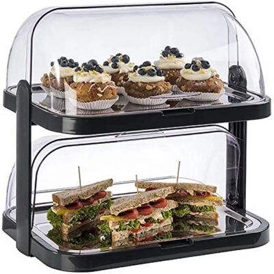 APS Doppeldecker - svart - buffévitrine APS Doppeldecker - svart - buffévitrine