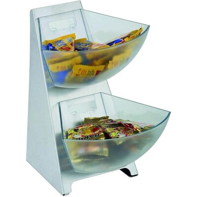 APS Multi Rack - 2 Compartiments - Acier Inoxydable - 28cm de Hauteur - Publicité APS Multi Rack - 2 Compartiments - Acier Inoxydable - 28cm de Hauteur - Publicité