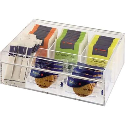 APS Teebox - 22x9x17cm - Transparente Aufbewahrungsbox APS Teebox - 22x9x17cm - Transparente Aufbewahrungsbox