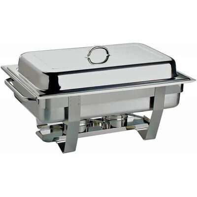 Scaldavivande APS Chef in Acciaio Inox - Serbatoio Acqua, 2 Contenitori di Carburante, 9L Scaldavivande APS Chef in Acciaio Inox - Serbatoio Acqua, 2 Contenitori di Carburante, 9L