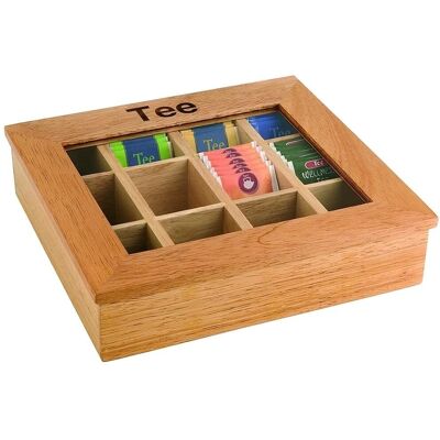 Scatola tè APS con 12 scomparti - 31x28x9 cm Scatola tè APS con 12 scomparti - 31x28x9 cm