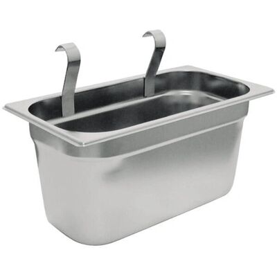 Organizzatore da cucina APS 11978 - Acciaio inossidabile, GN 1/3, Ganci Organizzatore da cucina APS 11978 - Acciaio inossidabile, GN 1/3, Ganci
