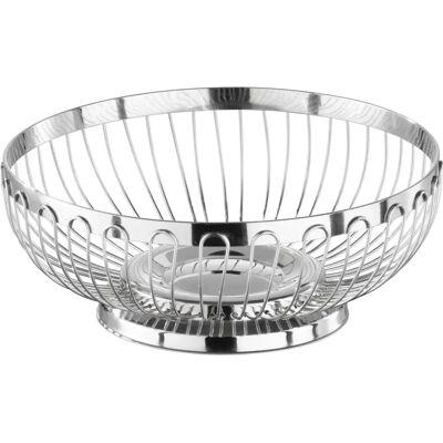 Corbeille à pain et à fruits APS - Acier inoxydable - Diamètre 20,5 cm Corbeille à pain et à fruits APS - Acier inoxydable - Diamètre 20,5 cm