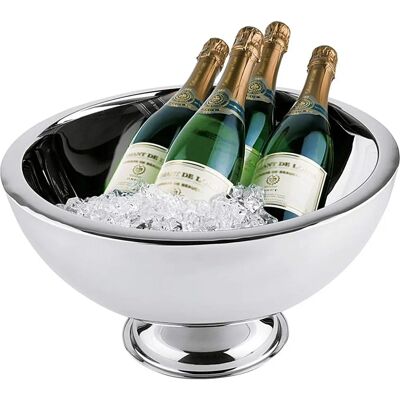 APS - Raffreddatore di champagne - Argento - 10,5L, Ø 44cm, H 24cm APS - Raffreddatore di champagne - Argento - 10,5L, Ø 44cm, H 24cm