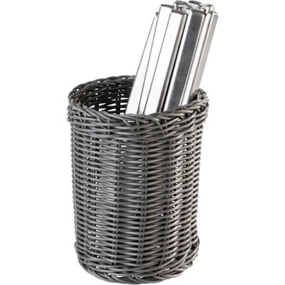 ECONOMIC Besteckkorb - Support de couverts - Grau - 12cm Ø, 15cm H - Besteckkorb ECONOMIC Besteckkorb - Support de couverts - Grau - 12cm Ø, 15cm H - Besteckkorb