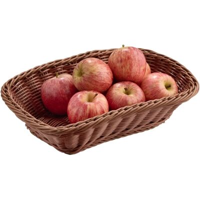 APS - Brot- und Obktkorb - 31x21x8 cm - Marrone Poly-Rattan - Cestino APS - Brot- und Obktkorb - 31x21x8 cm - Marrone Poly-Rattan - Cestino