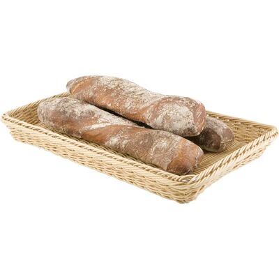 APS Poly-Rattan Brotkorb - Naturbeige - 53x32.5 cm APS Poly-Rattan Brotkorb - Naturbeige - 53x32.5 cm