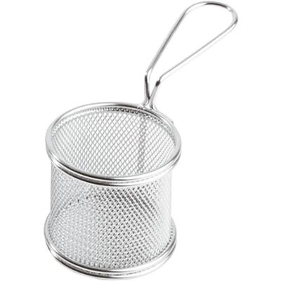 Panier de service rond en acier inoxydable Paderno 41523-08 - Serving Basket Panier de service rond en acier inoxydable Paderno 41523-08 - Serving Basket