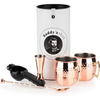 BUDDY'S Moscow Mule Cocktailset - Svart BUDDY'S Moscow Mule Cocktailset - Svart