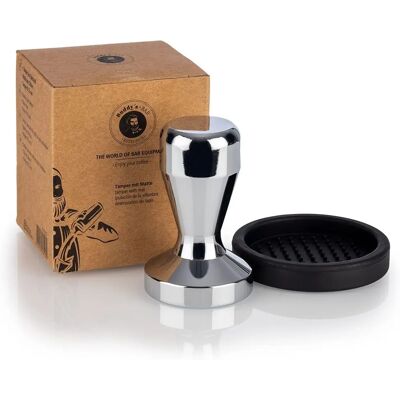 BUDDY'S Tamper - Barista Edition - Edelstahl, 5,1cm, Silber - Tamper für Kaffee BUDDY'S Tamper - Barista Edition - Edelstahl, 5,1cm, Silber - Tamper für Kaffee