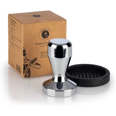 BUDDY'S Tamper - Barista Edition, Silber, 5,3cm - Kaffee Tamper BUDDY'S Tamper - Barista Edition, Silber, 5,3cm - Kaffee Tamper