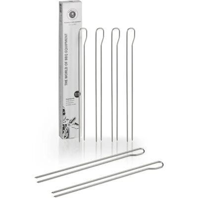 BUDDY'S Grillspieße - Edelstahl, 41,5 cm, silber, Doppelspieße - Grillzubehör BUDDY'S Grillspieße - Edelstahl, 41,5 cm, silber, Doppelspieße - Grillzubehör