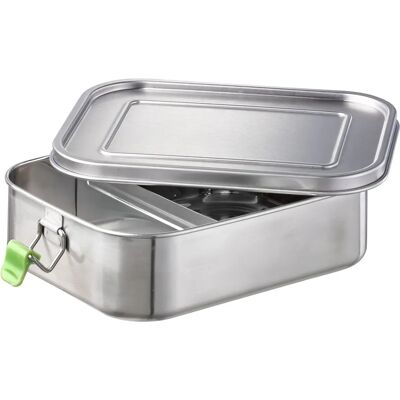 APS Lunchbox Edelstahl 18/8, silber, 16,5x6,5x22,5cm APS Lunchbox Edelstahl 18/8, silber, 16,5x6,5x22,5cm