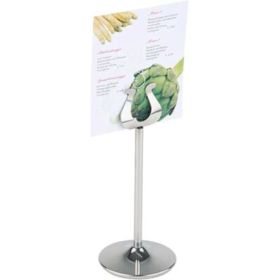 Soporte para tarjetas de acero inoxidable APS - Diámetro 7,5cm, 29cm de altura Soporte para tarjetas de acero inoxidable APS - Diámetro 7,5cm, 29cm de altura