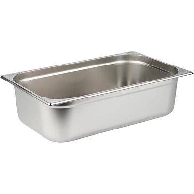 Rozsdamentes acél Gastronorm tartály APS 81106 - 20L, 53x32.5cm, 15cm mély Rozsdamentes acél Gastronorm tartály APS 81106 - 20L, 53x32.5cm, 15cm mély