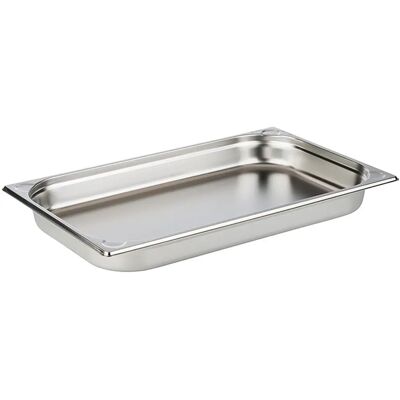 APS Rozsdamentes Acél Gastro-tál GN 1/1 - 53x32,5cm - 6,5L - U-alakú Sarkok APS Rozsdamentes Acél Gastro-tál GN 1/1 - 53x32,5cm - 6,5L - U-alakú Sarkok