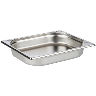 Contenant gastro en acier inoxydable APS GN 1/2 - 32,5x26,5cm - Capacité 2,8L Contenant gastro en acier inoxydable APS GN 1/2 - 32,5x26,5cm - Capacité 2,8L
