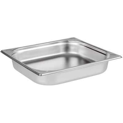 APS Edelstahl Gastro Behälter GN 2/3 - 35,4x32,5cm, Tiefe 6,5cm APS Edelstahl Gastro Behälter GN 2/3 - 35,4x32,5cm, Tiefe 6,5cm