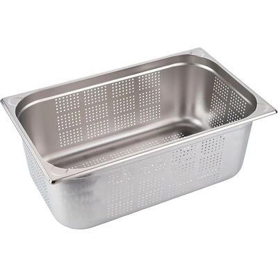 Contenitore GN perforato 1/1 Profondità 200mm, 28L, 530x325mm acciaio inox Contenitore GN perforato 1/1 Profondità 200mm, 28L, 530x325mm acciaio inox