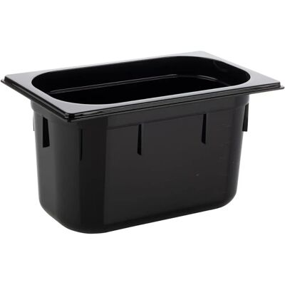 APS 82074 Gastronorm-Behälter - Polycarbonat, 264x162mm, 3,7L, Schwarz APS 82074 Gastronorm-Behälter - Polycarbonat, 264x162mm, 3,7L, Schwarz